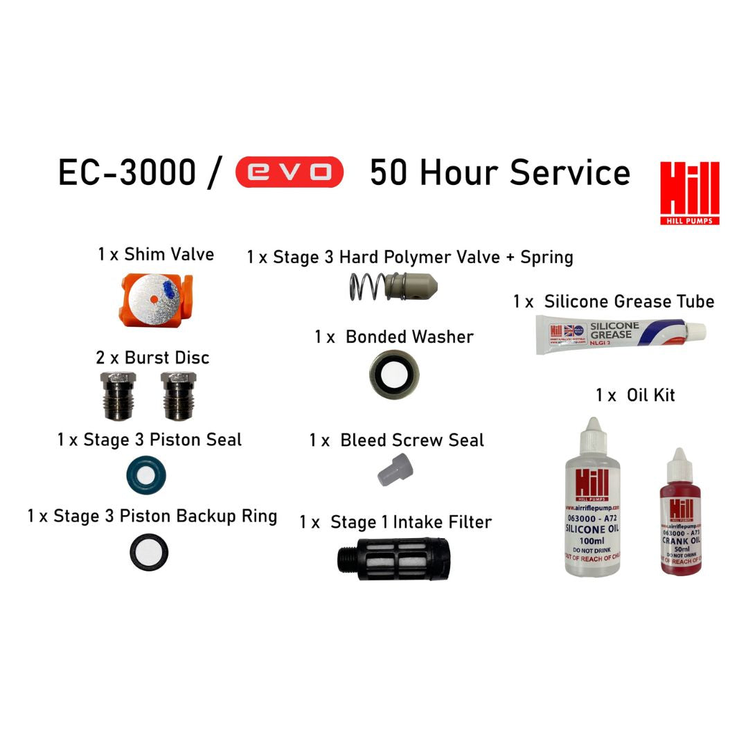 HILL COMPRESSOR SERVICE KIT 50 & 100 HOUR